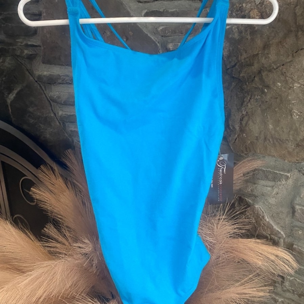 NWT Theatrical ClasswearVibrant Blue One-Piece Dance LEOTARD